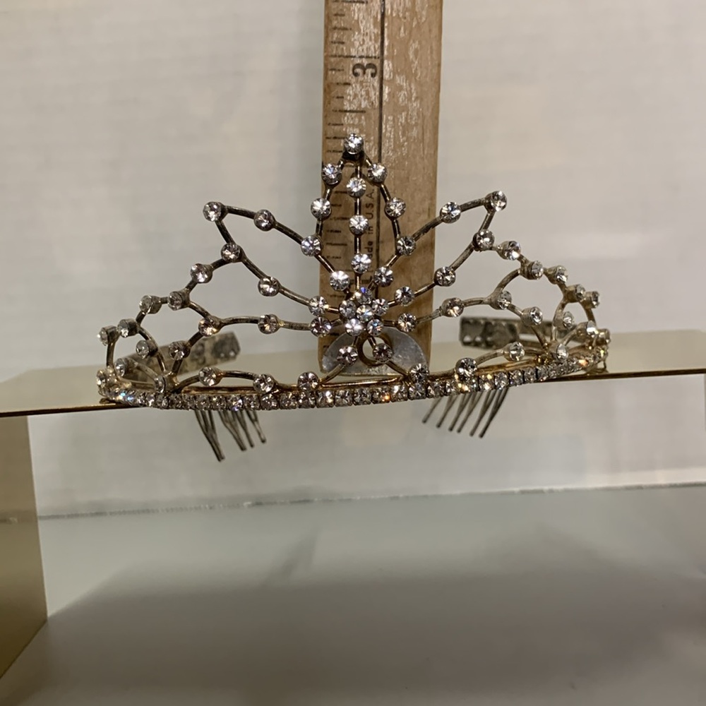 Rhinestone Tiaras lot of 2 Hair Piece, Wedding, Prom, Special Event - Picture 6 of 8